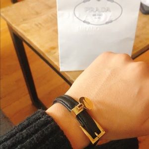 Prada Logo Charm Bracelet NWT